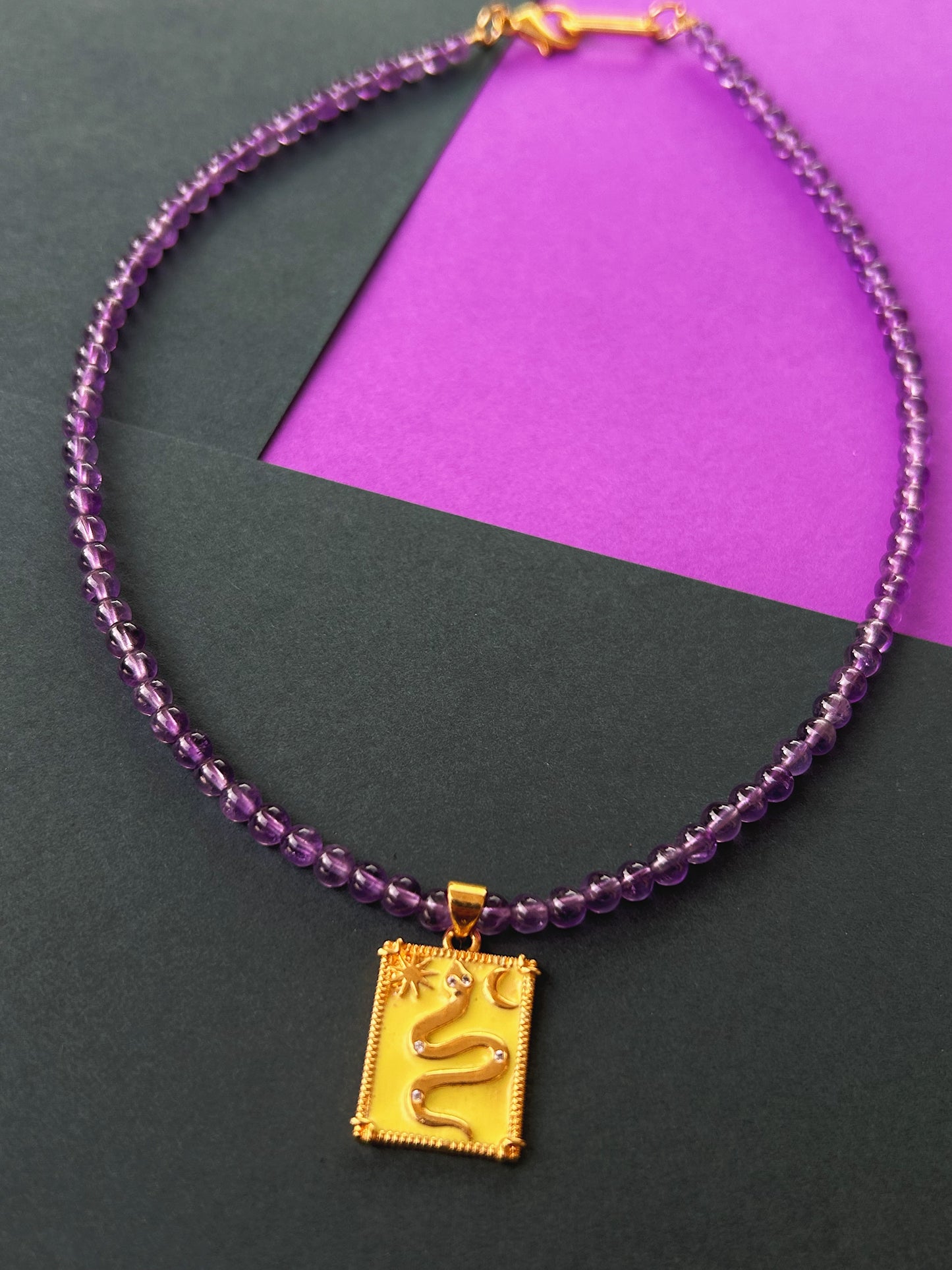 Mystic Venom Necklace - Amethyst