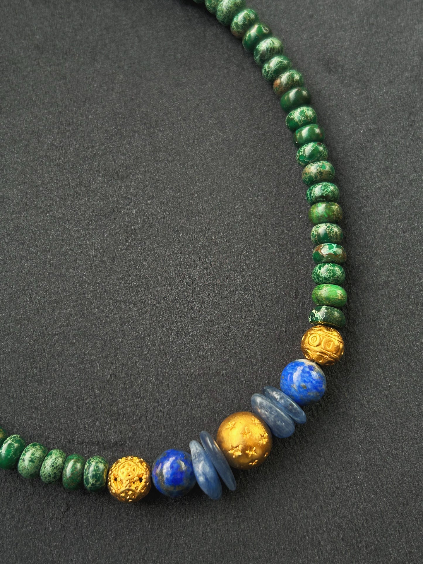 Blueprint Necklace - Natural Jasper, Lapis Lazuli and Kyanite