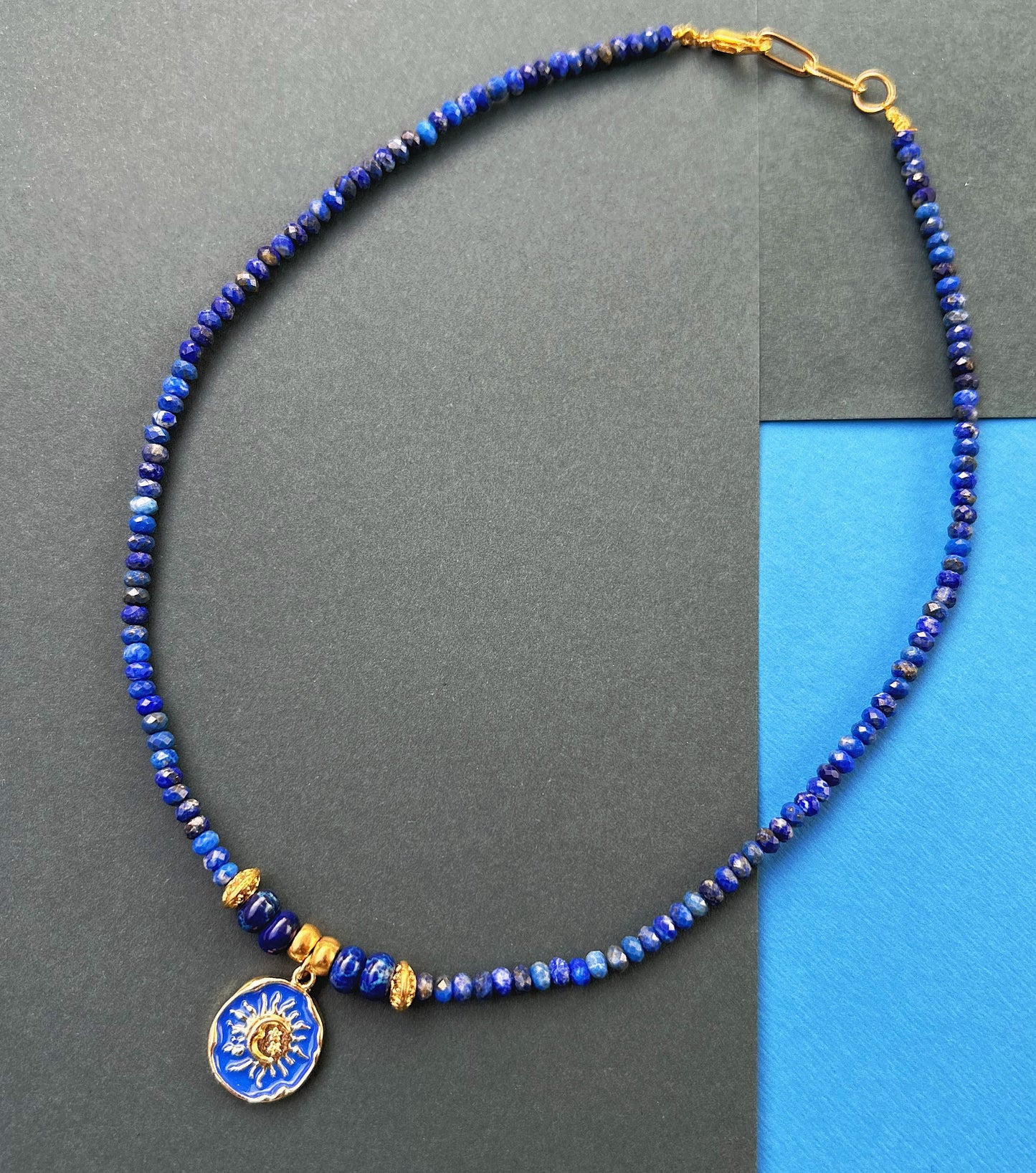 Indigo Aura Necklace - Lapis Lazuli & Jasper