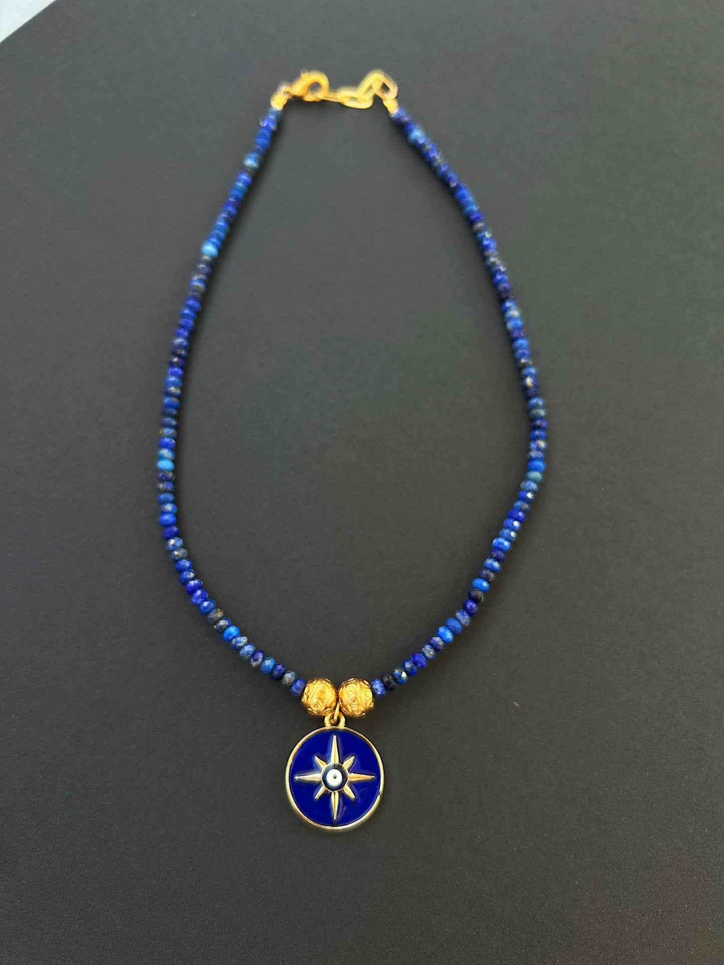 Celestial Compass Necklace - Lapis Lazuli