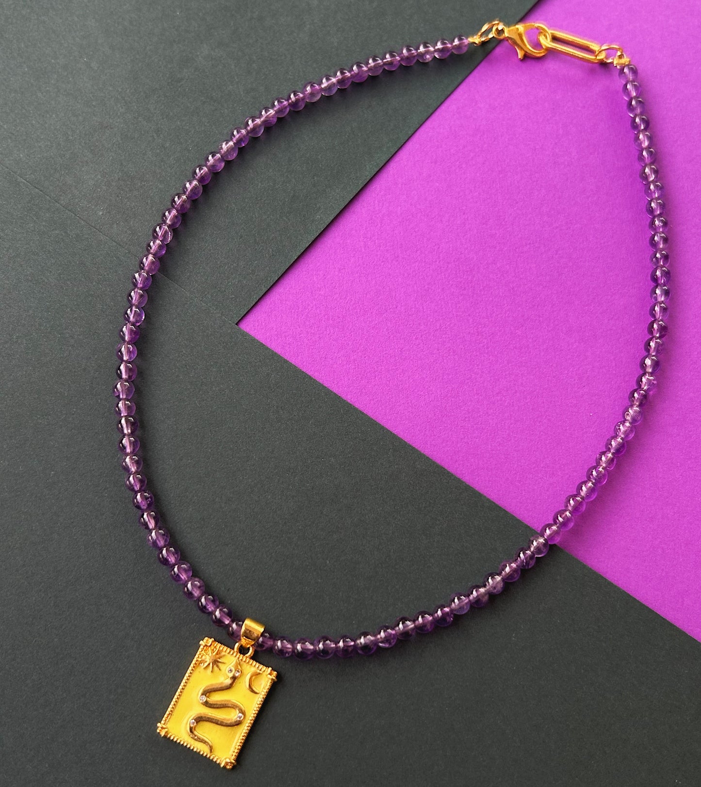 Mystic Venom Necklace - Amethyst