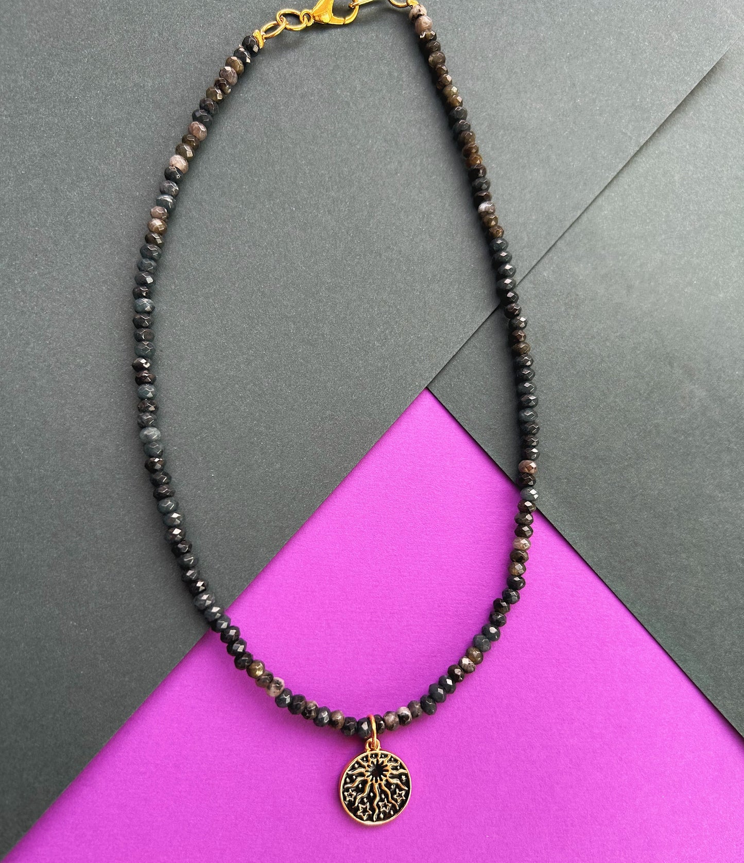 Nocturne Necklace - Black Jade
