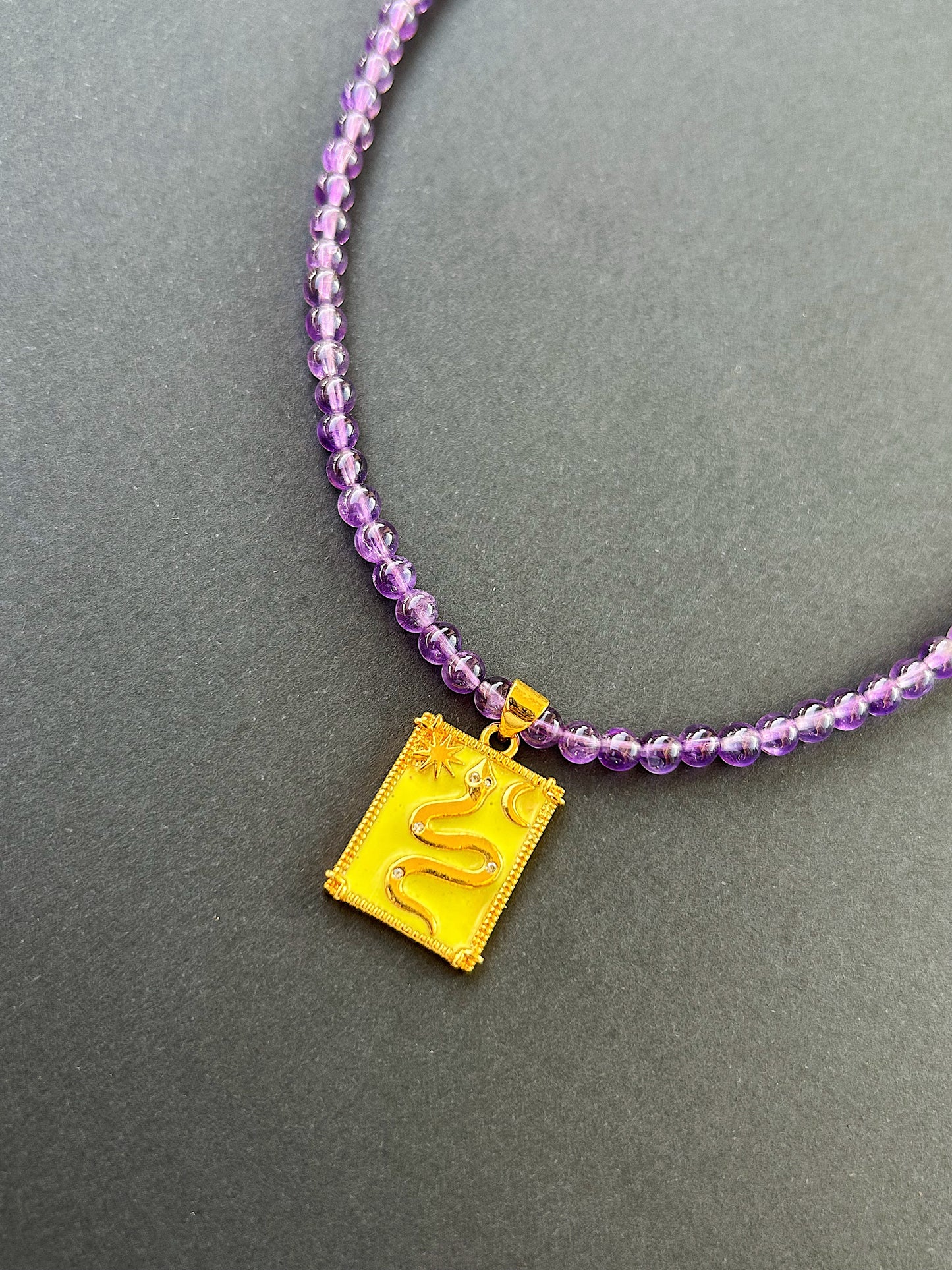 Mystic Venom Necklace - Amethyst