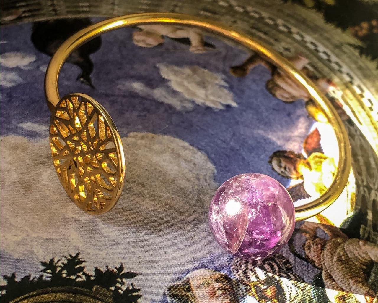 Purple Rush Bangle - Amethyst