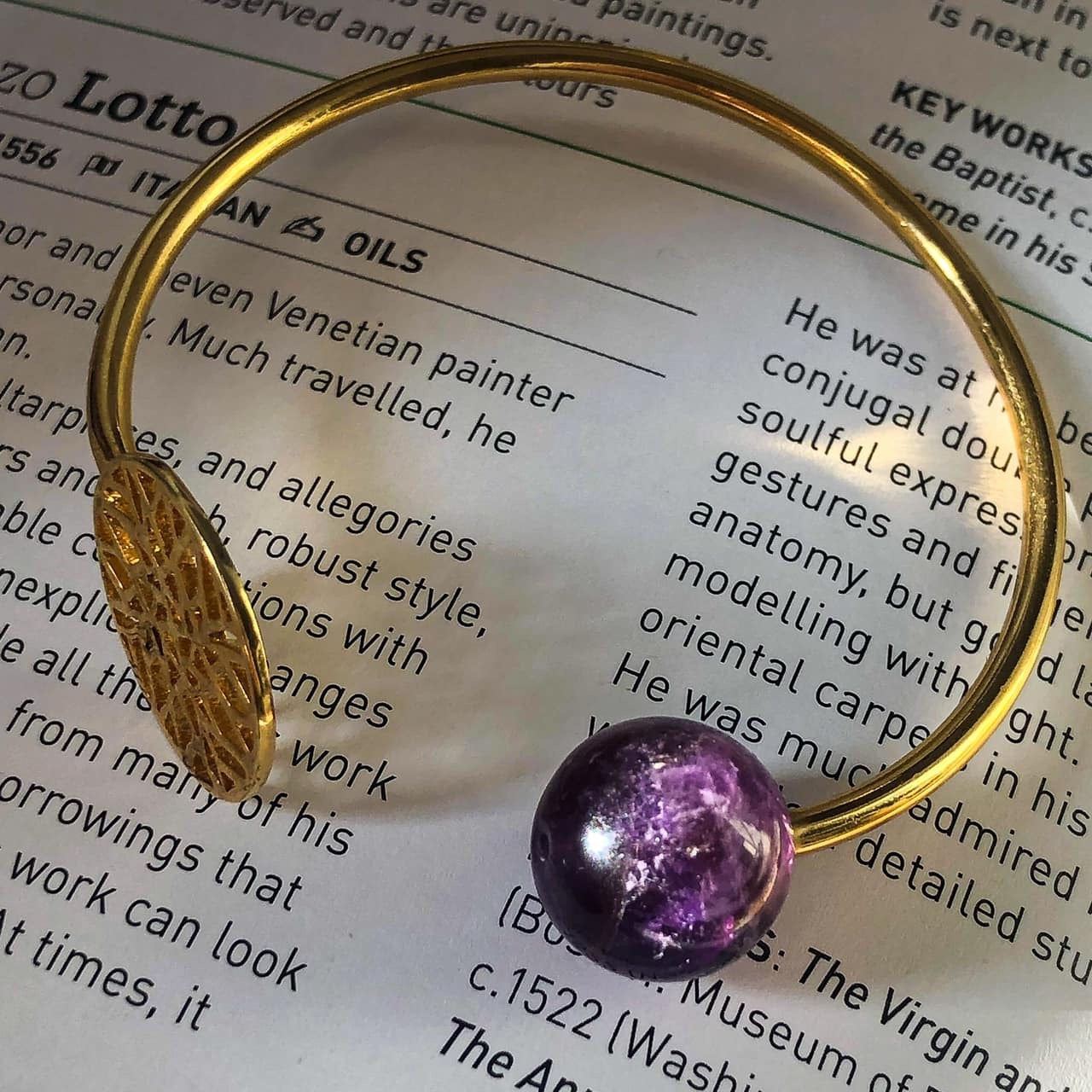 Purple Rush Bangle - Amethyst