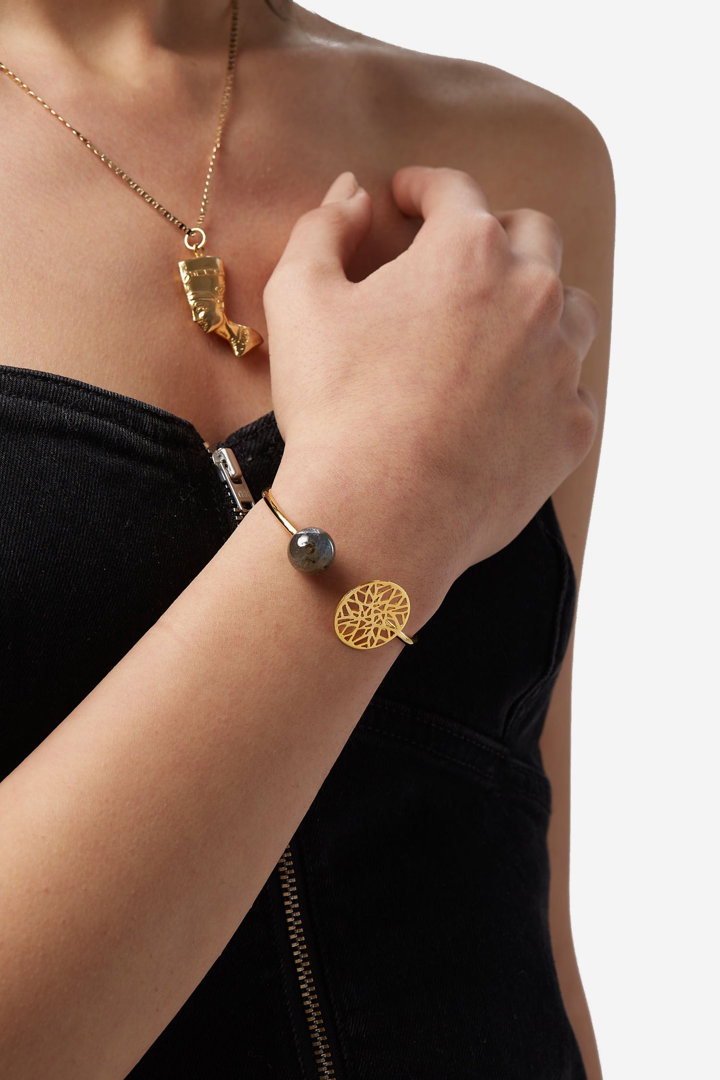 Lucid Dream Bangle - Labradorite (12mm stone)