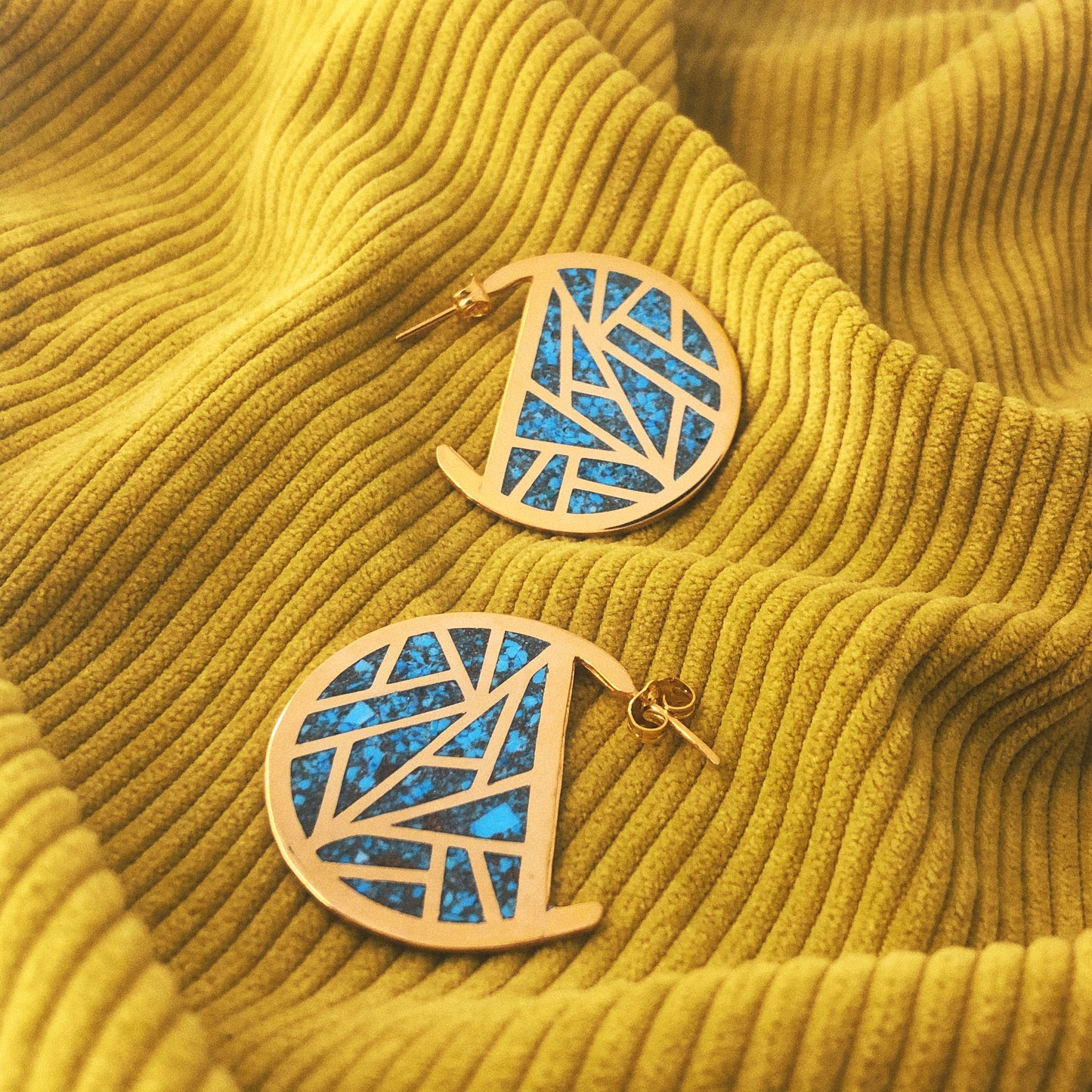 Sagrada Earrings in Fairuz