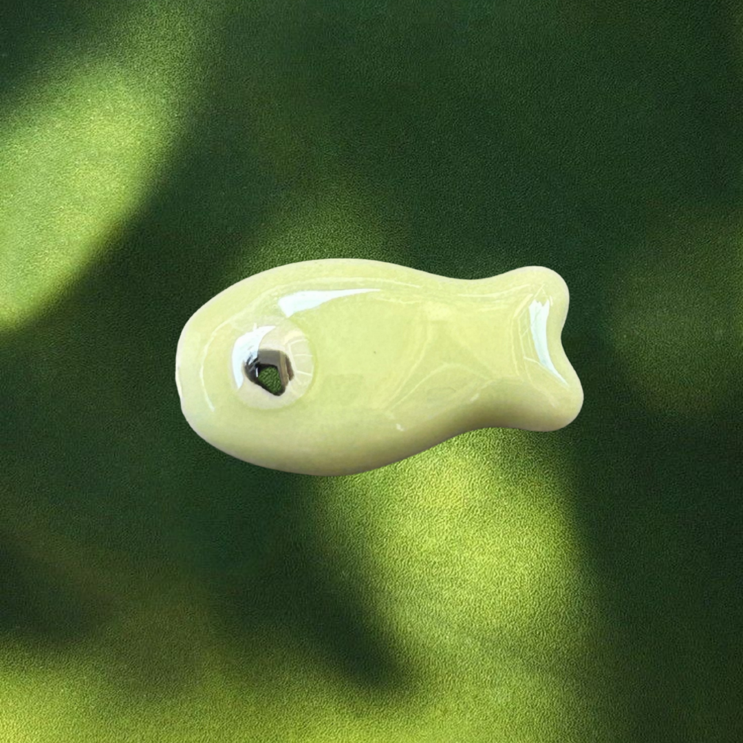 Ocean Eye - Soft Pastel Yellow