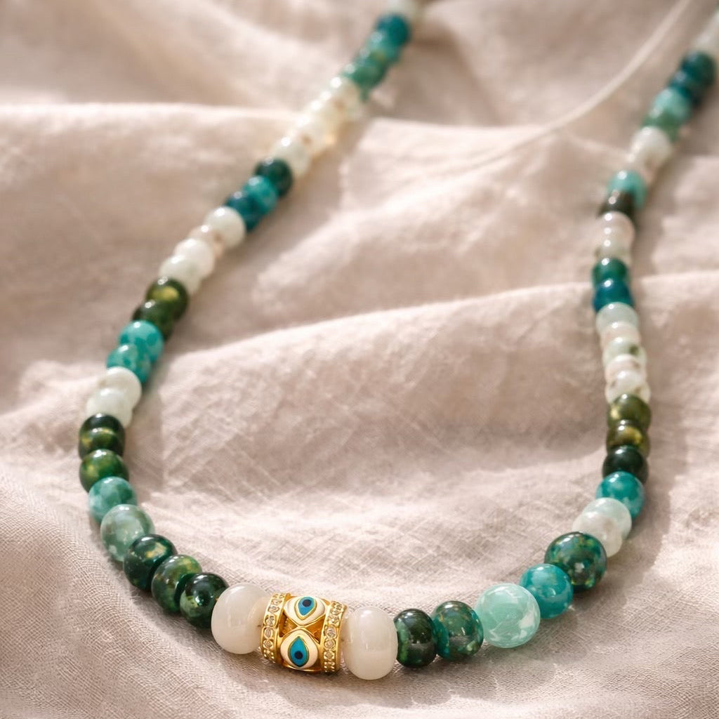 Still Force Necklace (Agate, Jade, Tiger’s Eye, Jasper)