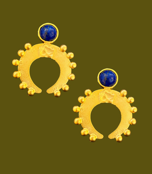 The Sea Spell Earrings in Lapis Lazuli