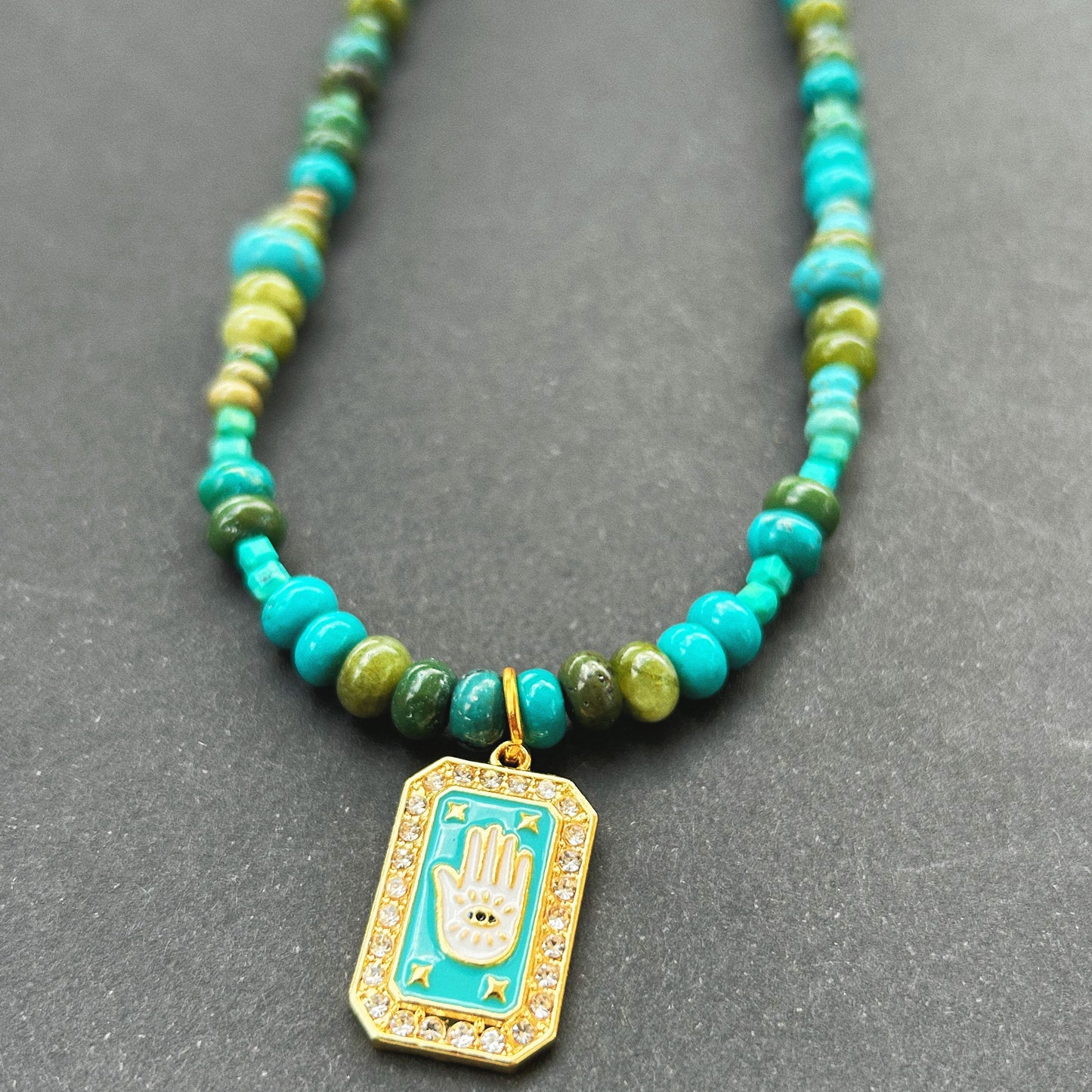 Desert Sky Necklace - Fayrouz, Jade & Jasper