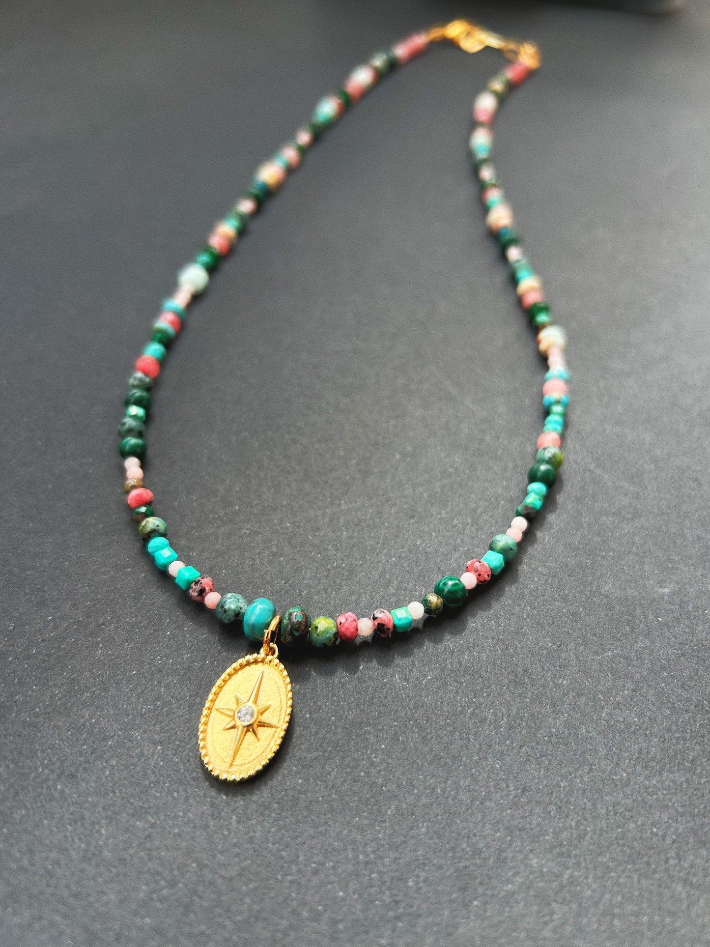 Zen Portal - Multi natural gemstones necklace