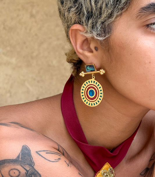 The Sun Circle Earrings
