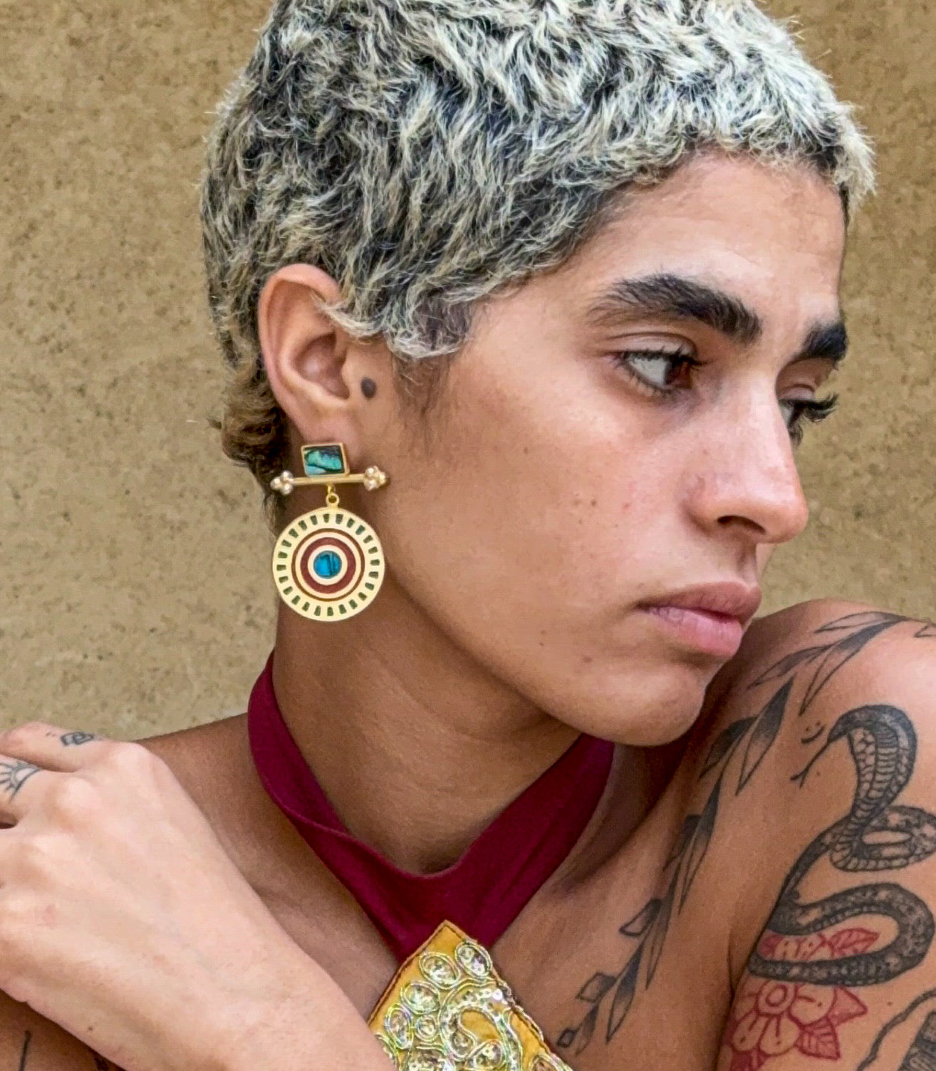 The Sun Circle Earrings