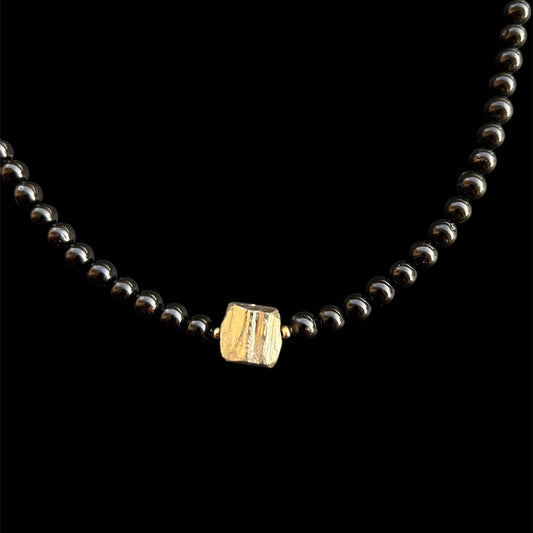 High-Grade Natural Black Tourmaline & Raw Pyrite

Energy: Protection