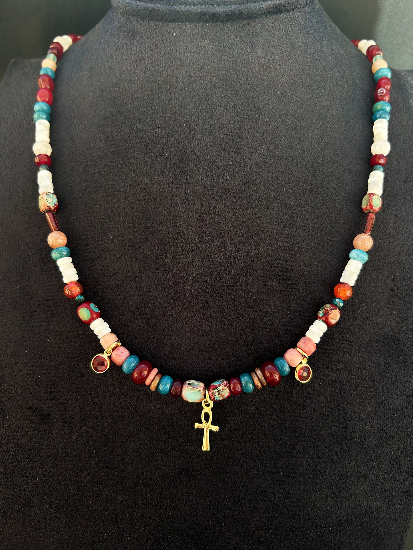 Aura Mosaic — Multi-gemstones Necklace