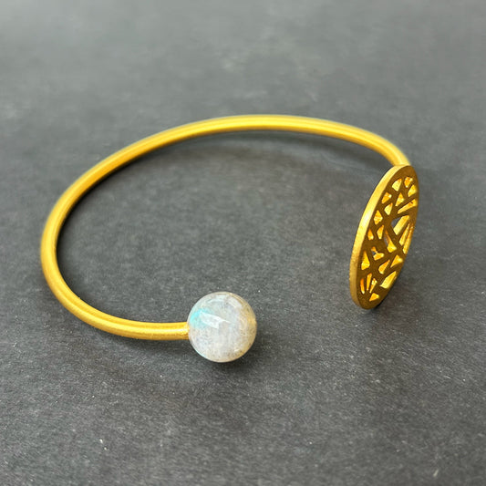 Lucid Dream Slim Bangle - Labradorite (10mm)