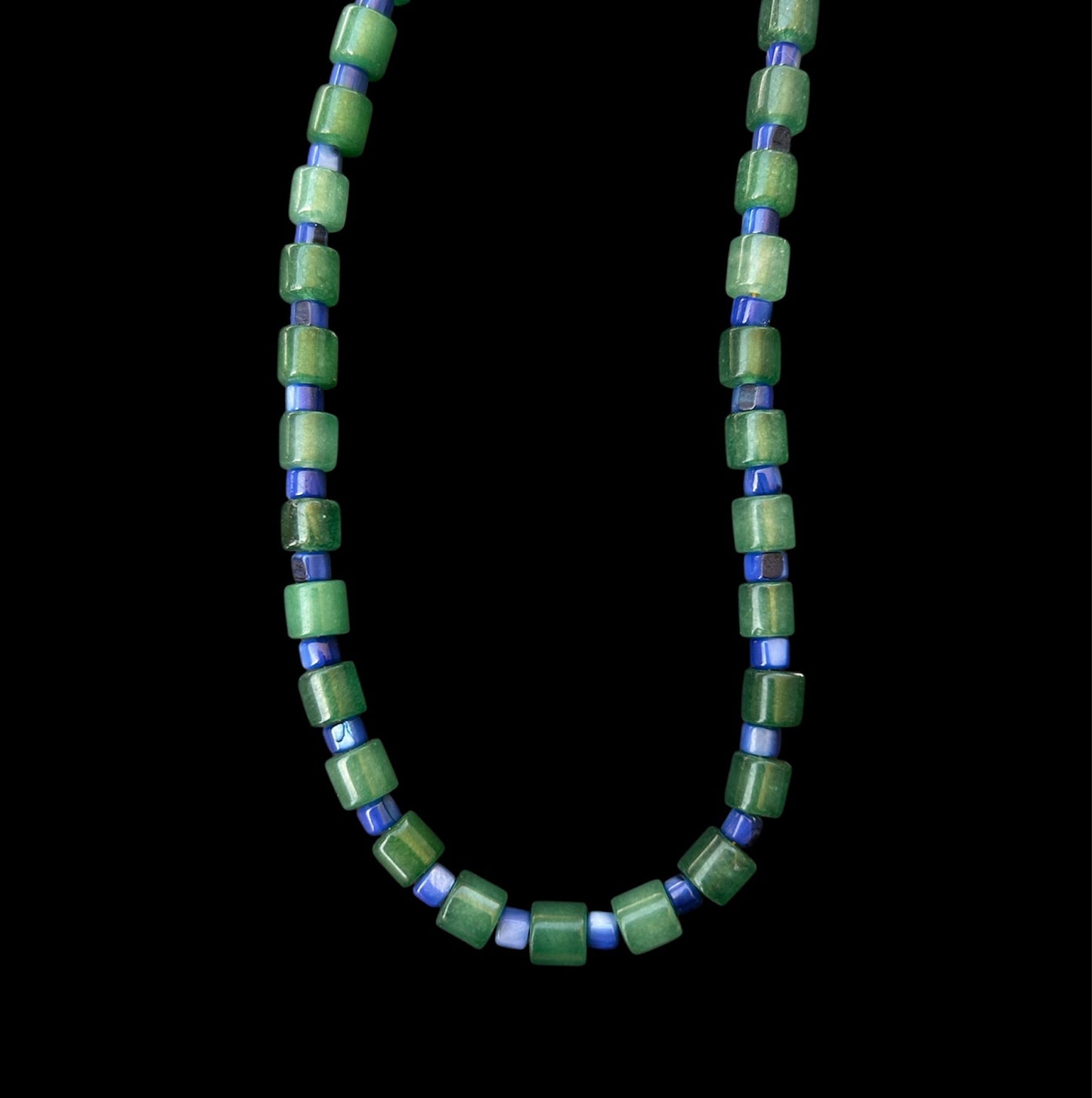 Natural Green Jade & Blue Mother of Pearl // Energy: Harmony