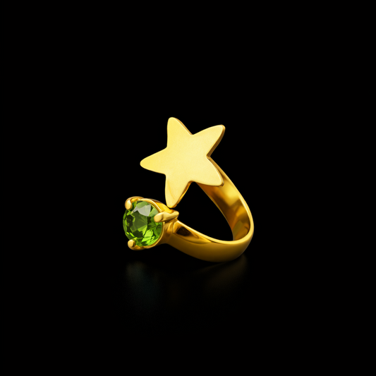 Starry Glow Ring In Peridot