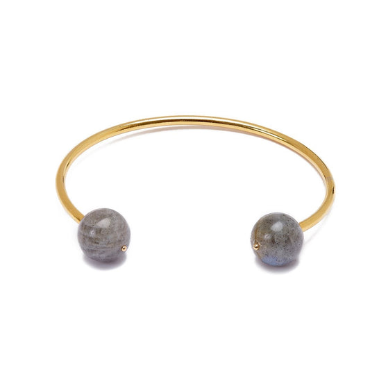 Ethereal Glow Bangle - Labradorite