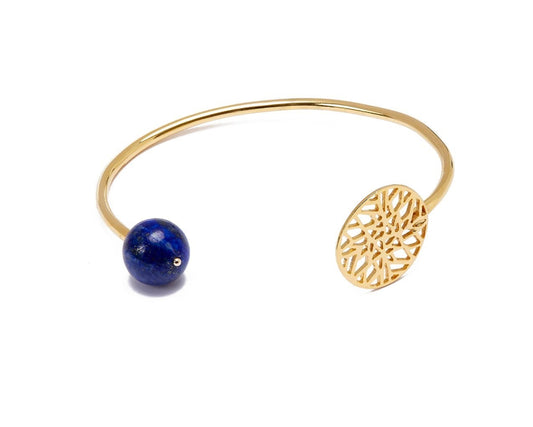 Third Eye Cuff - Lapis Lazuli (12mm stone)