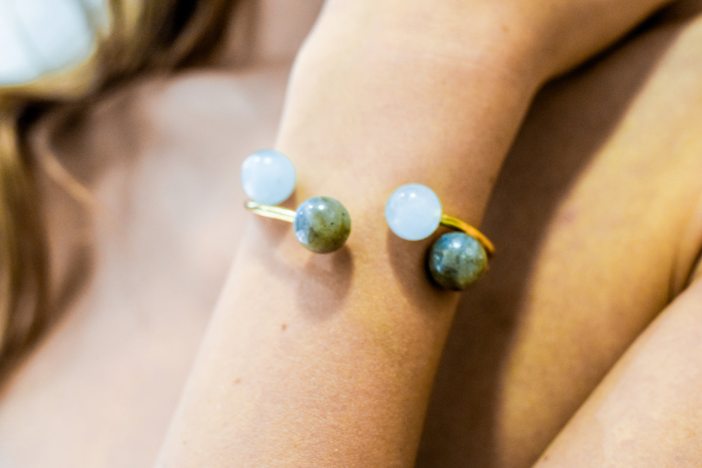 Blue Crush Bangle - Aquamarine