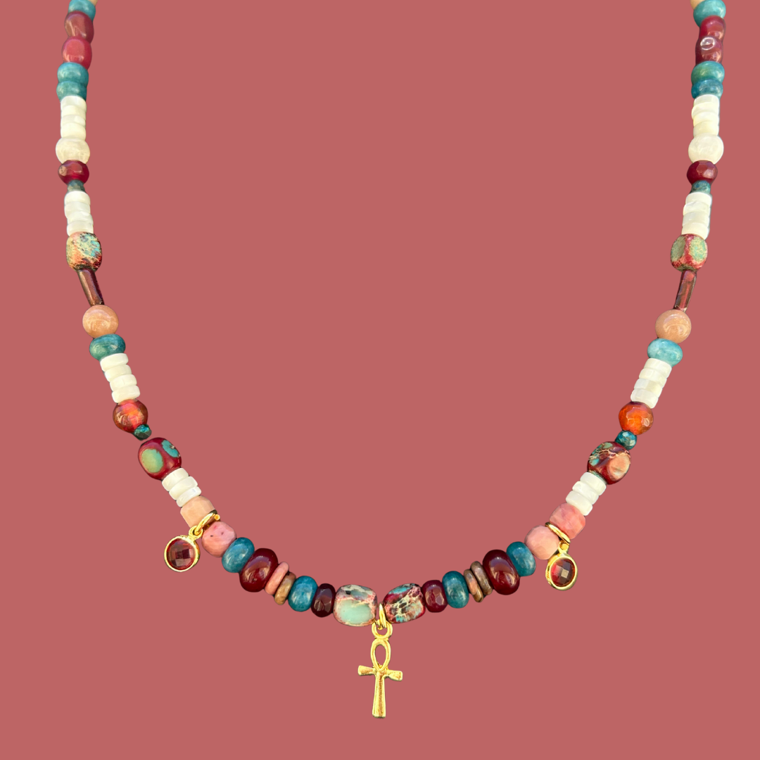 Aura Mosaic — Multi-gemstones Necklace
