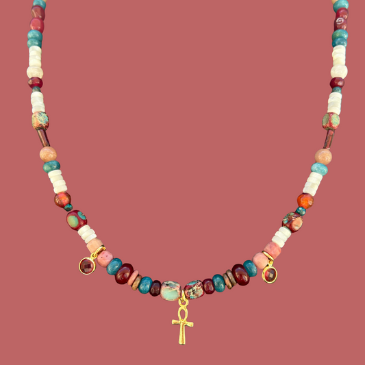 Aura Mosaic — Multi-gemstones Necklace