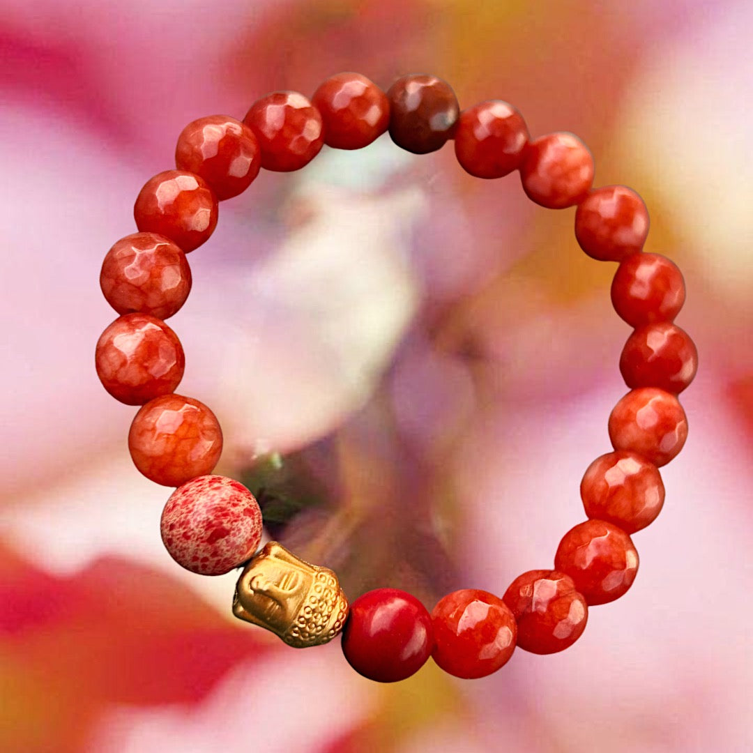 Fire Essence Bracelet in Agate & Jasper