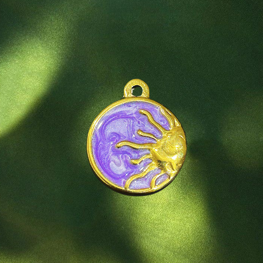 Purple Sun Charm