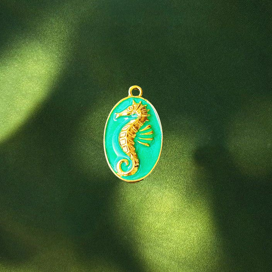 Green seahorse