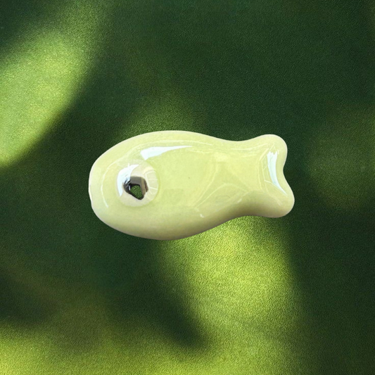 Ocean Eye - Soft Pastel Yellow