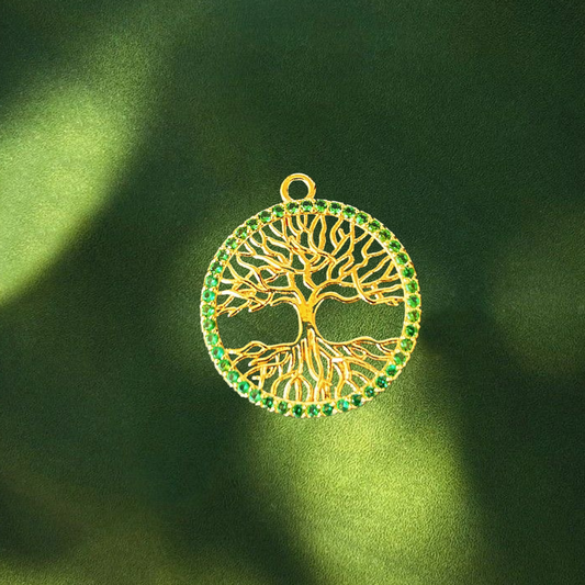 Tree of life charm - Green