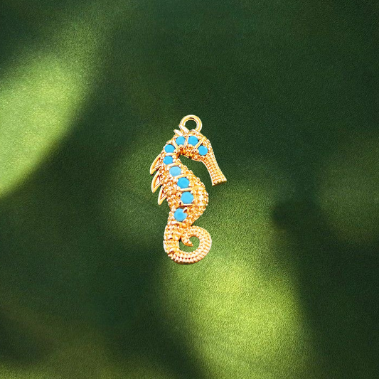 Turquoise seahorse
